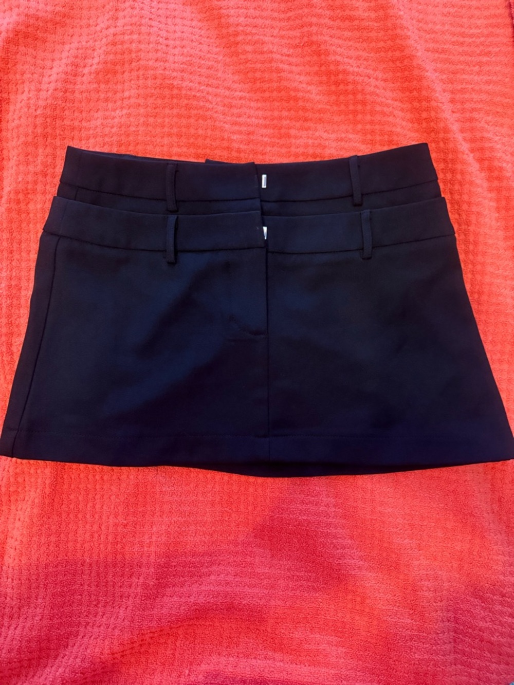 Fashion Nova Black Mini Skirt with Clean Hemline